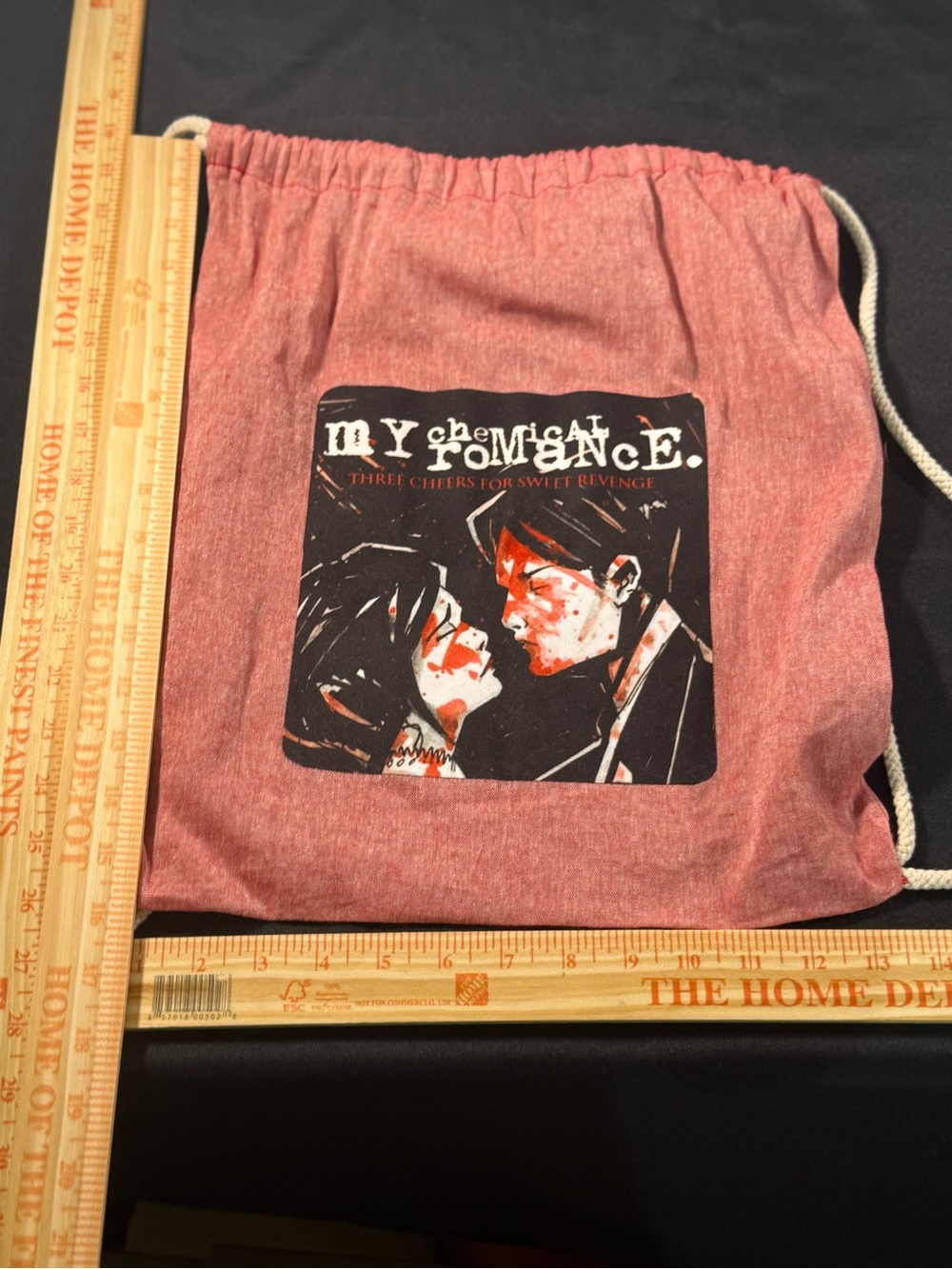 My Chemical Romance 'Three Cheers for Sweet Revenge' Drawstring Bag - Picture 6 of 6